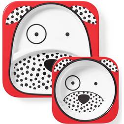 Skip Hop Zoo Melamine Plate & Bowl Set Dax Dalmatian