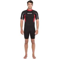 Seac Sub Traje neopreno corto Relax 2,2 mm negro rojo Black