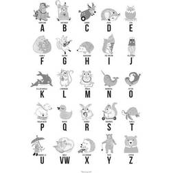 Bloomingville Poster Alphabet 50x70cm