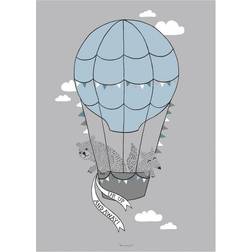 Bloomingville Hot Air Balloon Poster 50x70cm