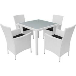 vidaXL 42502 Matgrupp, 1 Bord inkl. 4 Stolar