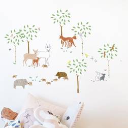 Mimi Lou Wallsticker Dyr i Skoven