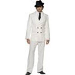 Smiffys Men's Gangster Costume in White