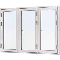 SP Fönster Balans Trä Sidohängt fönster 3-glasfönster 138x58cm
