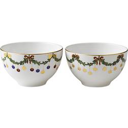 Royal Copenhagen Stjerne Riflet Jul 2stk