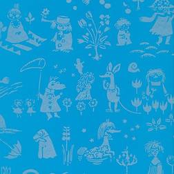Paintpart Tapetti Sandudd Moomin 5164-4, 0,53x11,2m, sininen/hopea, non-woven