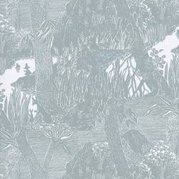 Paintpart Tapetti Sandudd Moomin 5166-3, 0,53x11,2m, vaaleanharmaa/hopea, non-woven