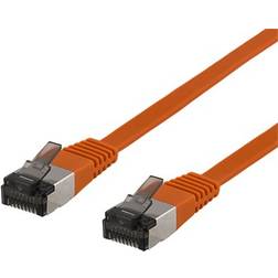 Deltaco Flat U/FTP Cat6a RJ45 - RJ45 1.5m