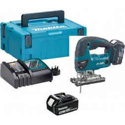 Makita DJV180RTJ 18 V Decoupeerzaag D-greep 5,0 Ah accu (2 st) & snellader in Mbox DJV180RTJ