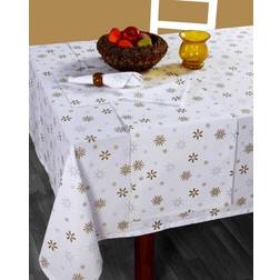 Homescapes KT1168 Tablecloth Gold (228x137cm)