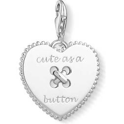 Thomas Sabo Heart Cute As a Button Charm - Silver