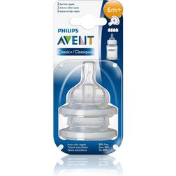 Philips Avent Classic+ Teat Fast Flow 6m+ 2pcs