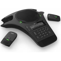 Snom C520-WIMI SIP CONFERENCE PHONE: 2 DETACHABLE WIRELESS MICROPHONES 1 INTEGRATED HANDS-FREE MIC,BT CONNECTIVITY,UP TO THREE C52-SP