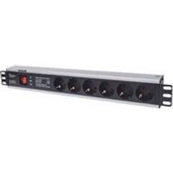 Intellinet Multipresa per Rack 19'' 6 posti Spina Schuko