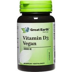 Great Earth Vitamin D3 Vegan 60 Stk.