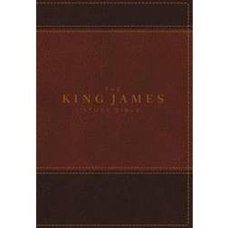 The King James Study Bible, Imitation Leather, Brown, Full-Color Edition (Hardcover, 2017)