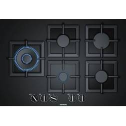 Siemens Mesa Gas Vidrio 75cm Negro Flor Plan Ep7a6sb20