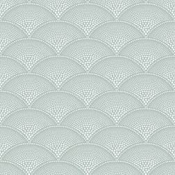 Cole & Son Tapete Feather Fan Icons von and Seafoam blau/hellblau