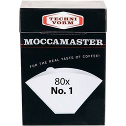 Moccamaster Kaffeefilter Weiß Nr.1 80 Stück