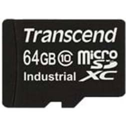 Transcend Industrial Temp microSDXC Class 10 21/17MB/s 64GB