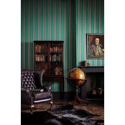 Cole & Son Streifentapete Polo Stripe von Teal Gilver turchese