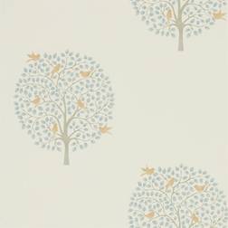 Sanderson Baumtapete Bay Tree von Copper/ Denim creme/bleu/bleu clair