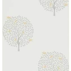 Sanderson Baumtapete Bay Tree von Dijon/ Mole creme/grigio