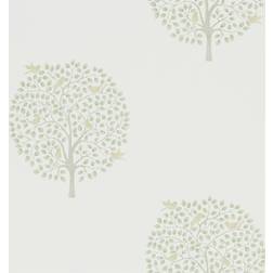 Sanderson Baumtapete Bay Tree von Celadon/ Flint creme/verde/verde chiaro