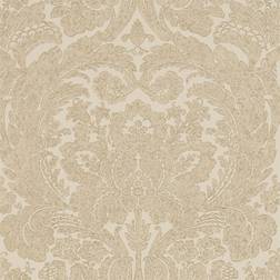 Sanderson Damasttapete Courtney von Gold beige