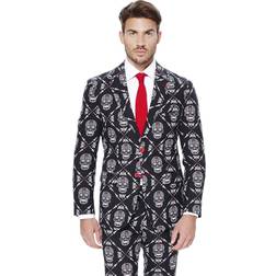 OppoSuits Skelethoofd maatpak Halloween Maatkeuze: Maat
