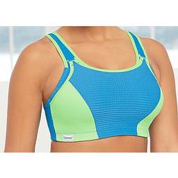 Glamorise Double Layer Custom Control Sport Bra - Blue