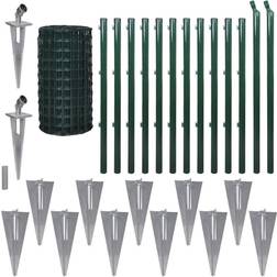 vidaXL Spike Euro Fence Set 142377 66.9"x82ft