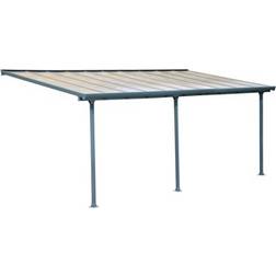 Palram Grå, Hvid Feria Terrace Cover Markise