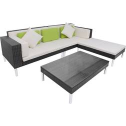 vidaXL 42944 Loungeset, 1 Bord inkl. 2 Stolar
