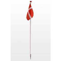 Danomast træflagstang hvid 1.4m