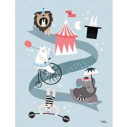 Michelle Carlslund Circus Friends Poster 30x40cm