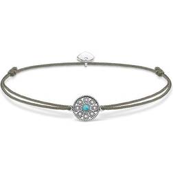 Thomas Sabo Little Secret Ethno Amulet Bracelet - Silver/Grey/Turquoise/White