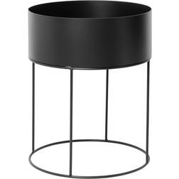 Ferm Living Plant Box Round Ø 40 cm Acciaio