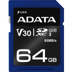 A-Data ASDX64GUI3V30S-R 64GB SDXC UHS-I Classe 10 memoria flash