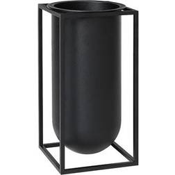 Audo Copenhagen Kubus Lolo Black Vase 9.4"