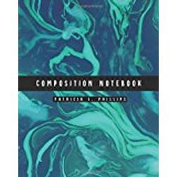 Composition Notebook: Turquoise Marble Notebook (8.5x11 inches Large)