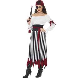 Smiffys Pirate verkleedkleding dame lang Maatkeuze: Maat