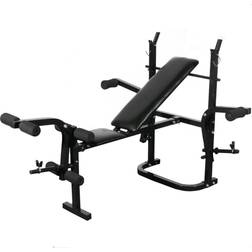 vidaXL Banc de musculation Noir 90138