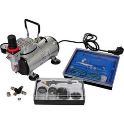 vidaXL Airbrush Compressor Set With Two Pistols