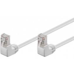 Goobay RJ45 F/UTP Cat5e (2x angled) 0.5m