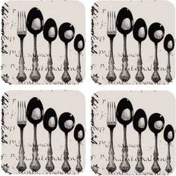 Ladelle Silverware Coaster 4pcs