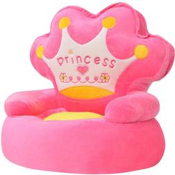 vidaXL Plush Children's Chair Princess