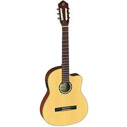 Ortega RCE125SN 4/4 Natural Chitarra Classica per Concerto con Preamplificatore