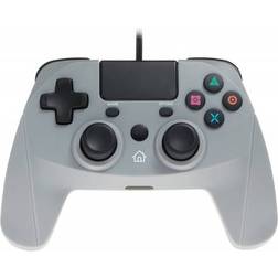 Snakebyte Gamepad for Playstation 4 Wired PS4 Controller with 3m Cable Nostalgic Playstation One Grey