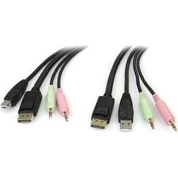 StarTech 4-in-1 USB DisplayPort KVM 1.8 m